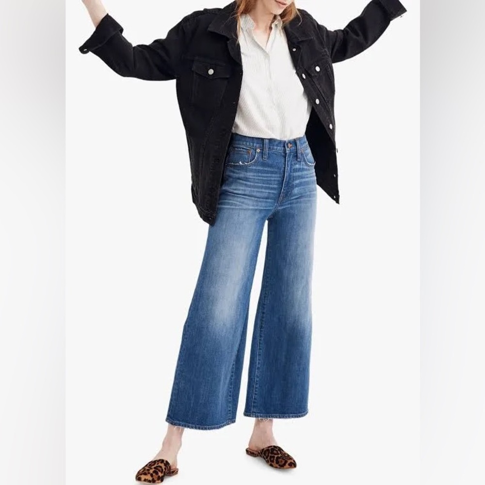 Madewell High Waisted Wide Leg Crop size 26